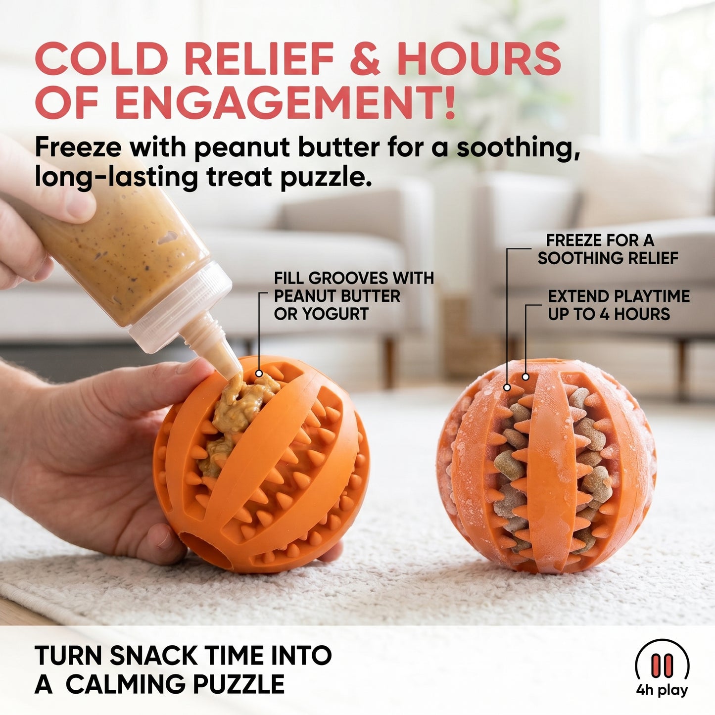 Dog Treat Dispensing Ball – Keep Your Pup Busy & Teeth Clean!