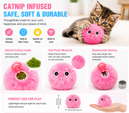 Interactive Chirping Cat Toy Balls – Keep Your Cat Entertained for Hours!