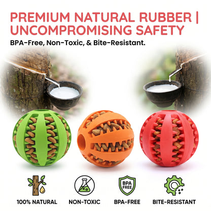 Dog Treat Dispensing Ball – Keep Your Pup Busy & Teeth Clean!